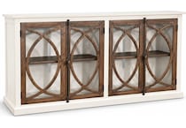 simon marble white buckskin off white light brown console   