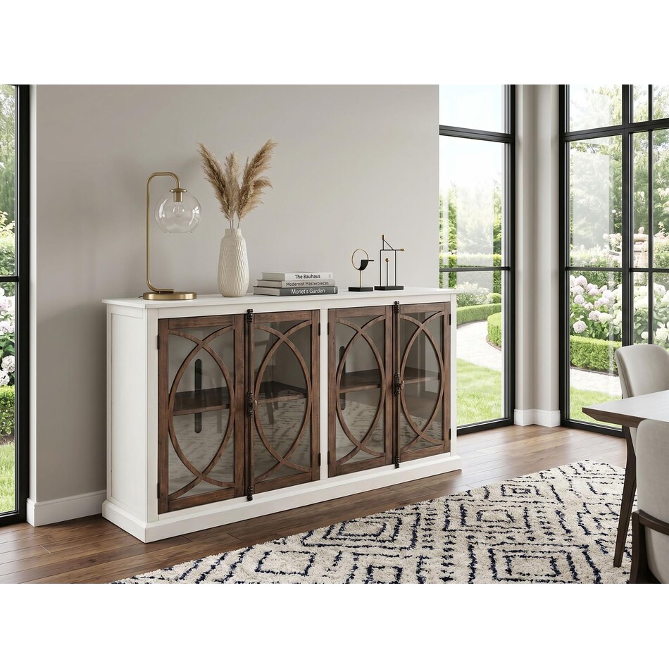 simon marble white buckskin off white light brown console   