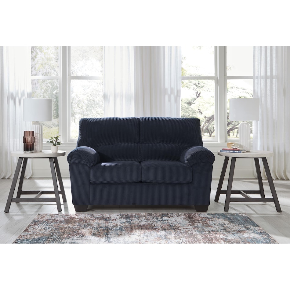 simplejoy navy loveseat   