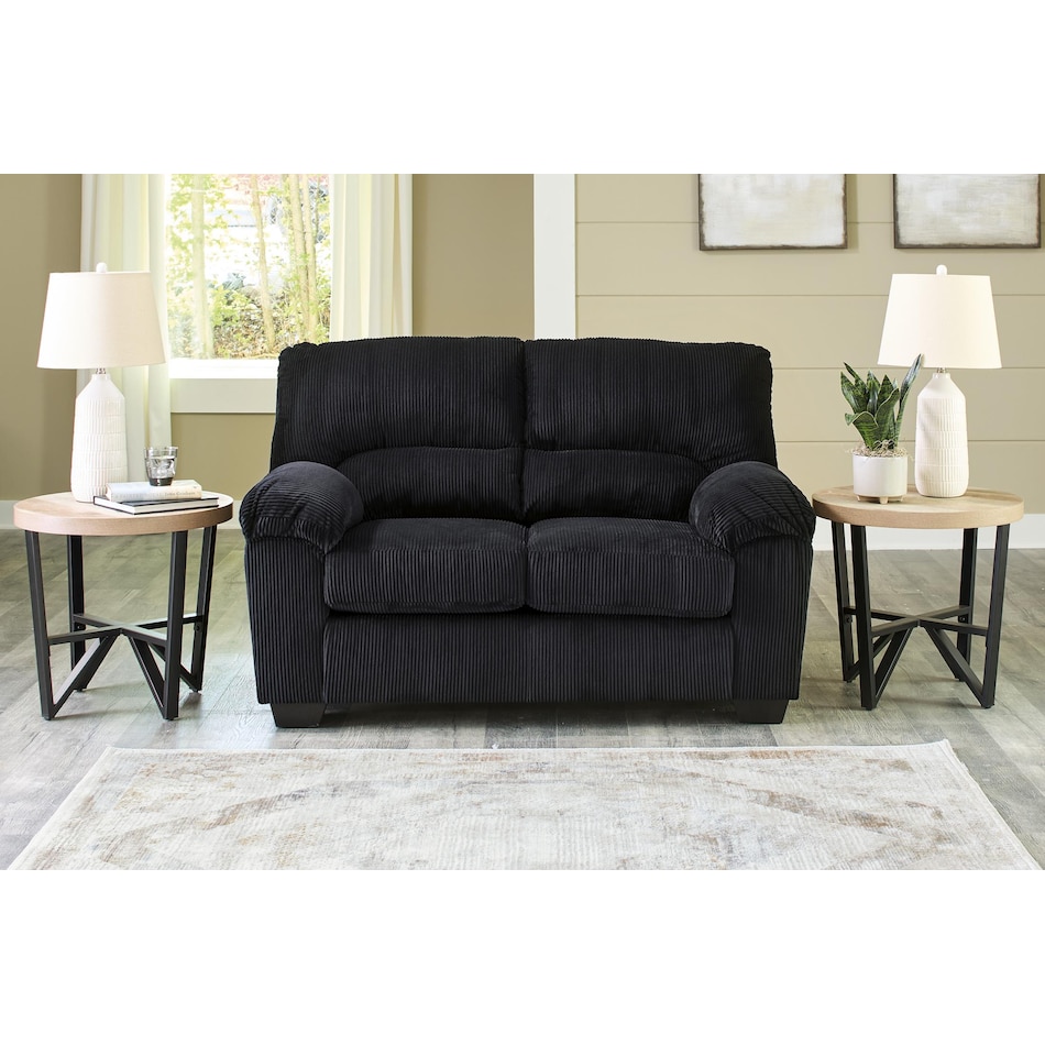 simplejoy onyx loveseat   