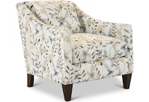 sinclair multicolor floral accent chair   