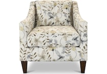 sinclair multicolor floral accent chair   