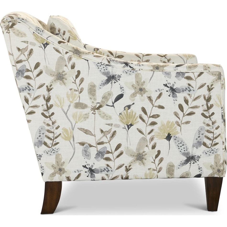 sinclair multicolor floral accent chair   