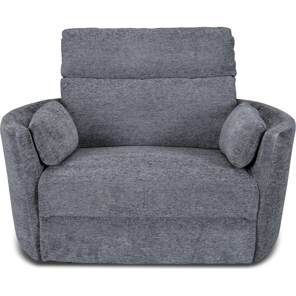 sloane xl blue power recliner   