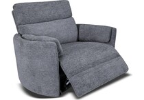 sloane xl blue power recliner   