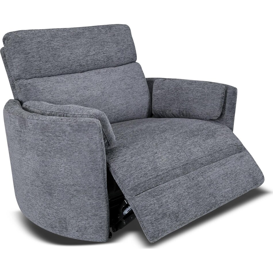 sloane xl blue power recliner   