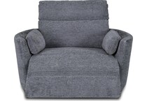 sloane xl blue power recliner   
