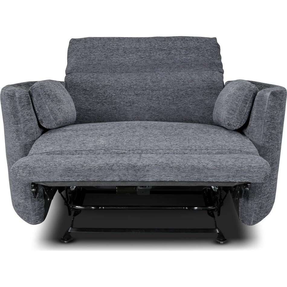 sloane xl blue power recliner   