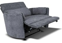 sloane xl blue power recliner   