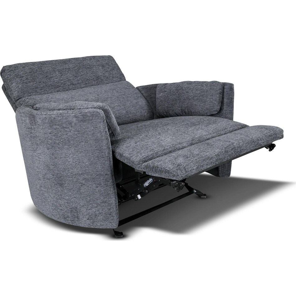 sloane xl blue power recliner   