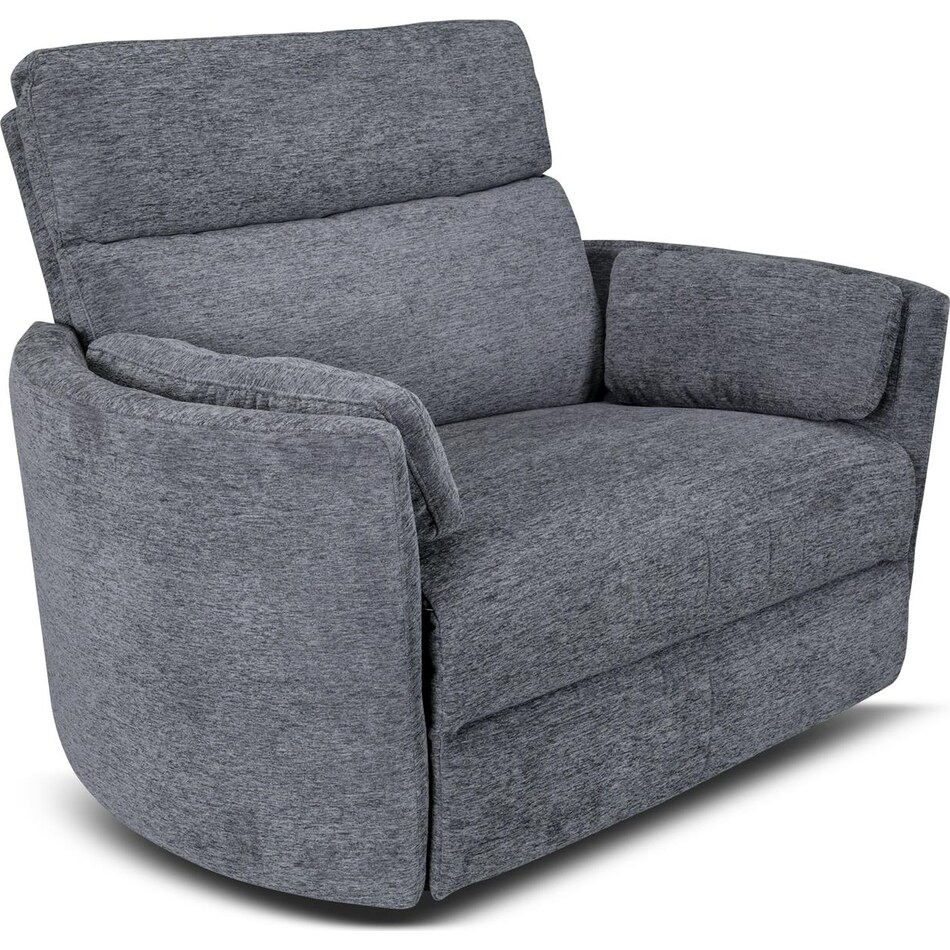 sloane xl blue power recliner   