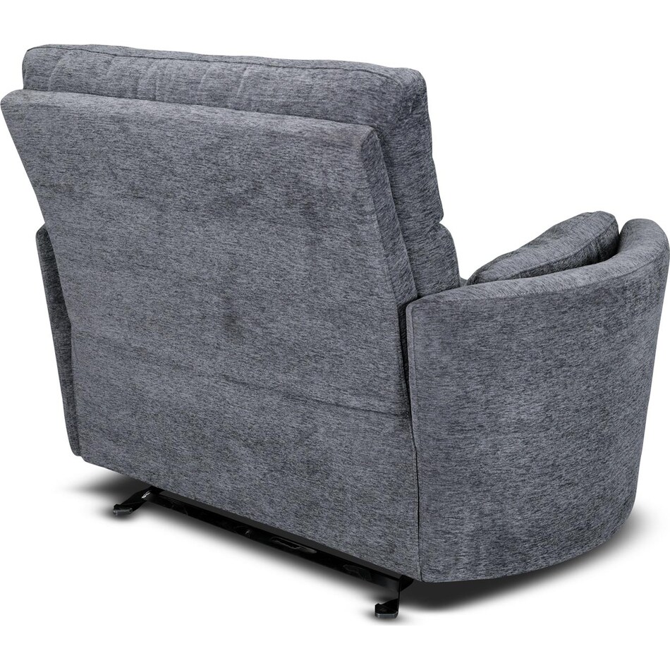 sloane xl blue power recliner   