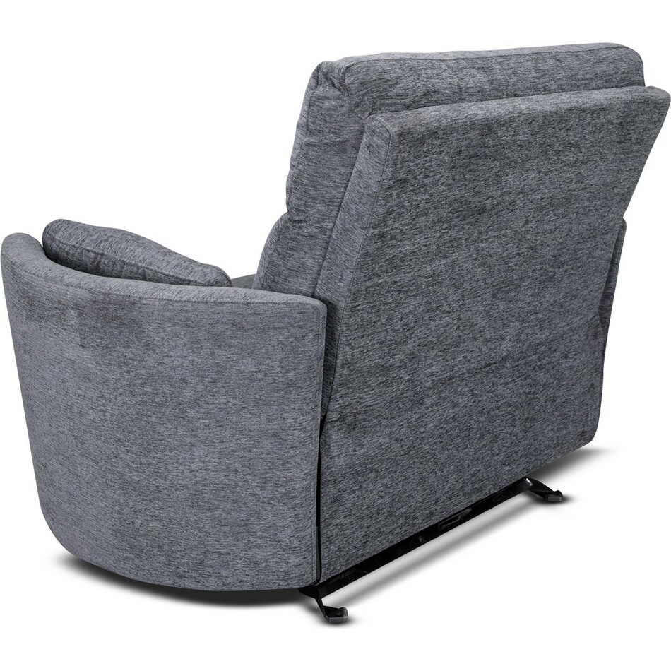 sloane xl blue power recliner   