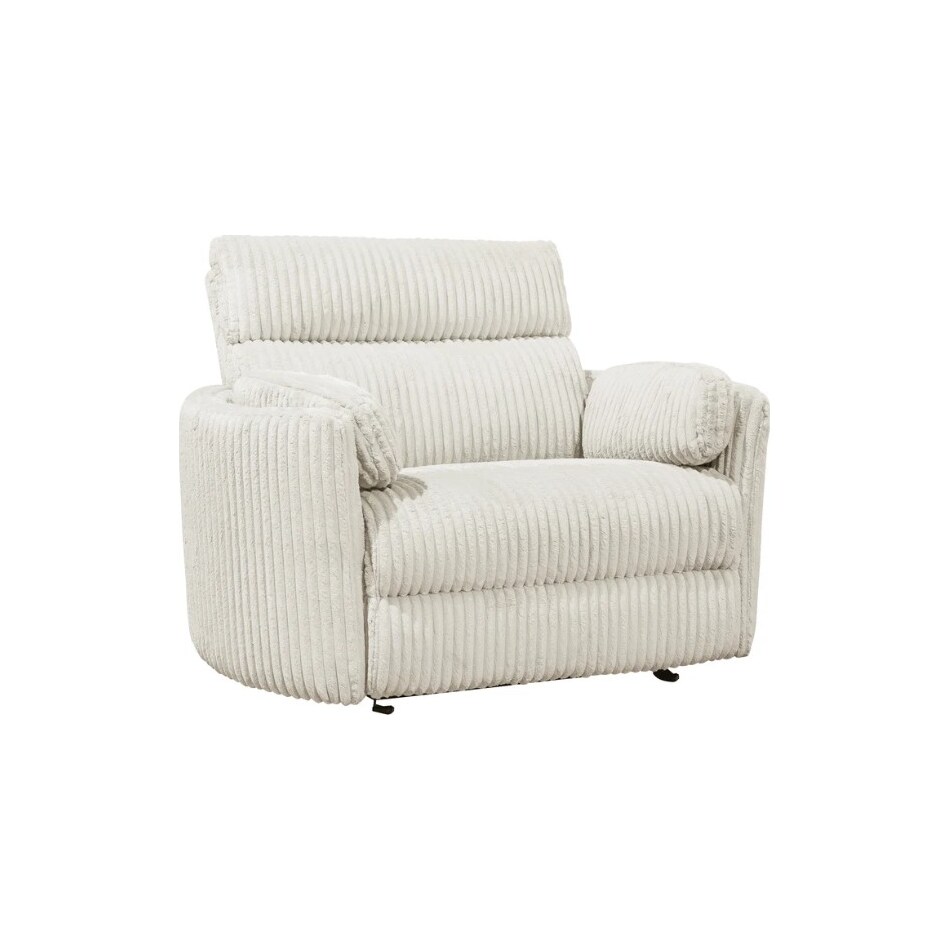 sloane xl ivory power swivel glider recliner   