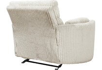 sloane xl ivory power swivel glider recliner   