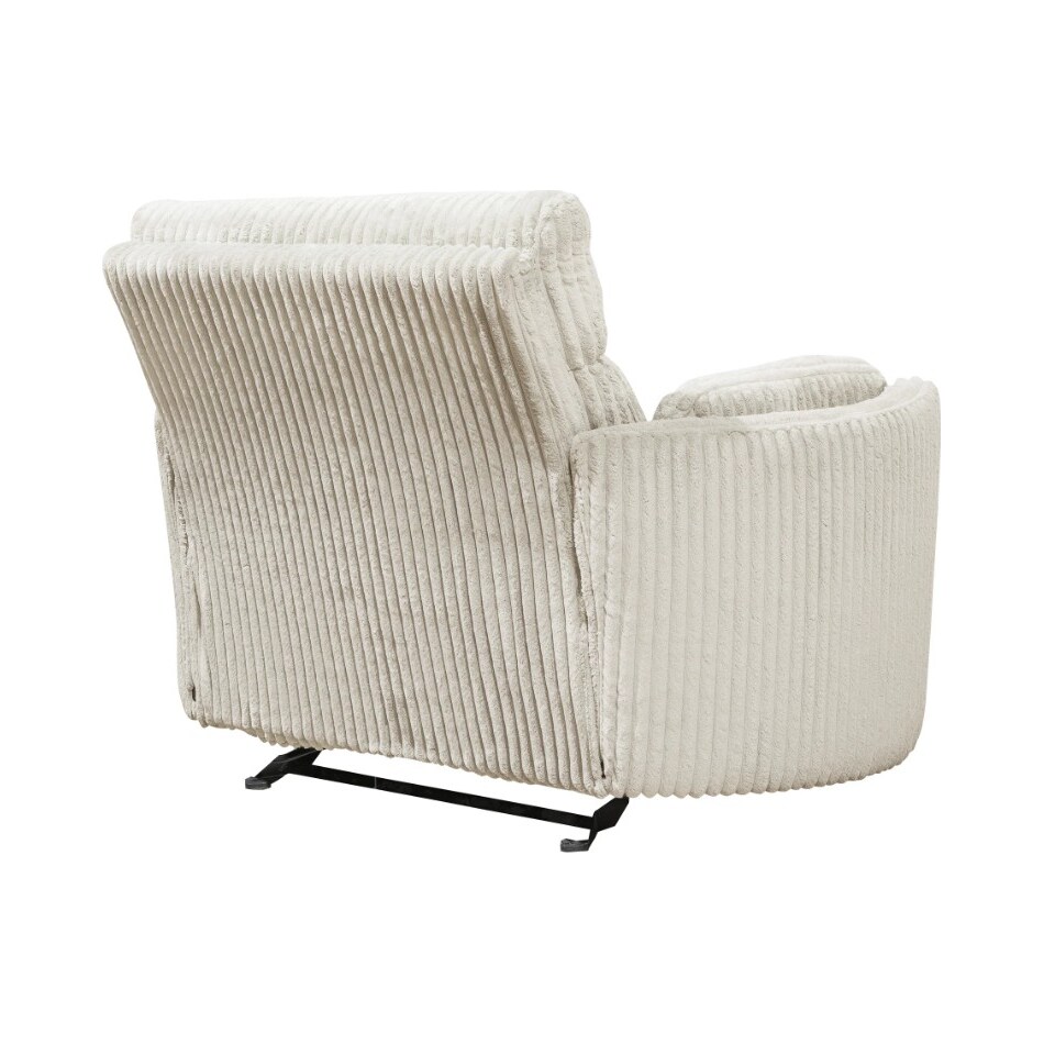 sloane xl ivory power swivel glider recliner   