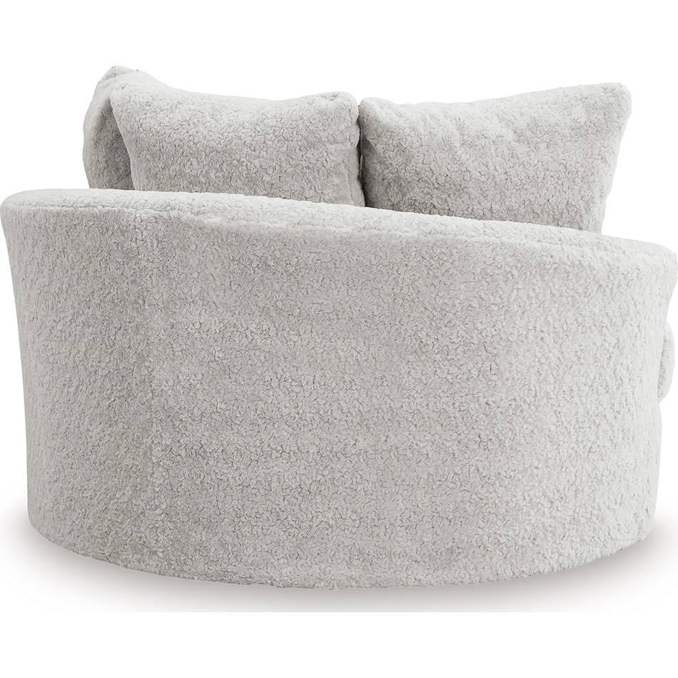 snodoodle artic white accent chair   