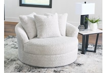 snodoodle artic white accent chair   