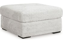 snodoodle artic white ottoman   