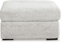 snodoodle artic white ottoman   