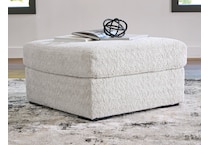snodoodle artic white ottoman   