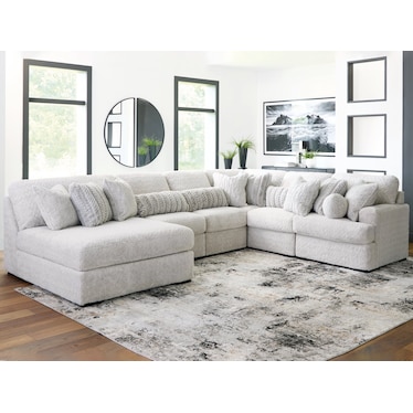 SNODOODLE 6-PC SECTIONAL SOFA WITH CHAISE