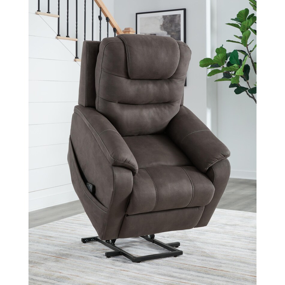 snowfield gunmetal lift recliner   