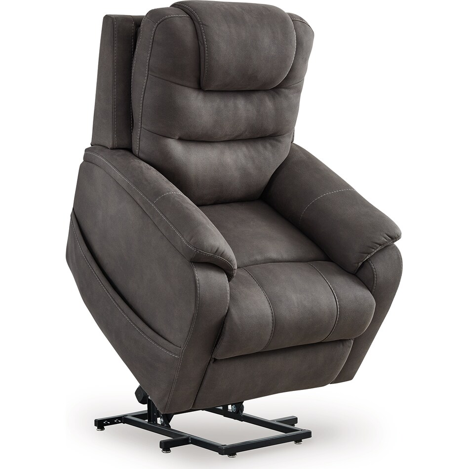 snowfield gunmetal lift recliner   