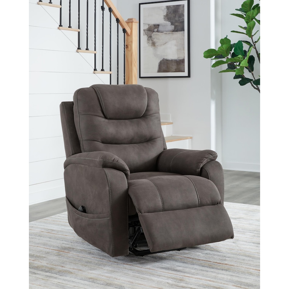 snowfield gunmetal lift recliner   