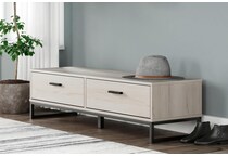 socalle light natural accent bench   