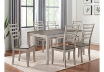sorenson two tone smokey alabaster and putty side chair   