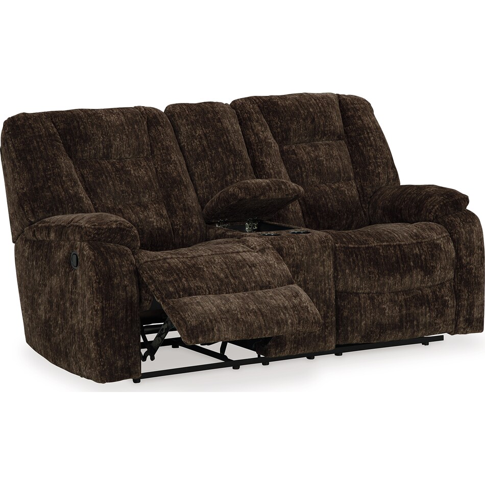 soundwave reclining console loveseat   