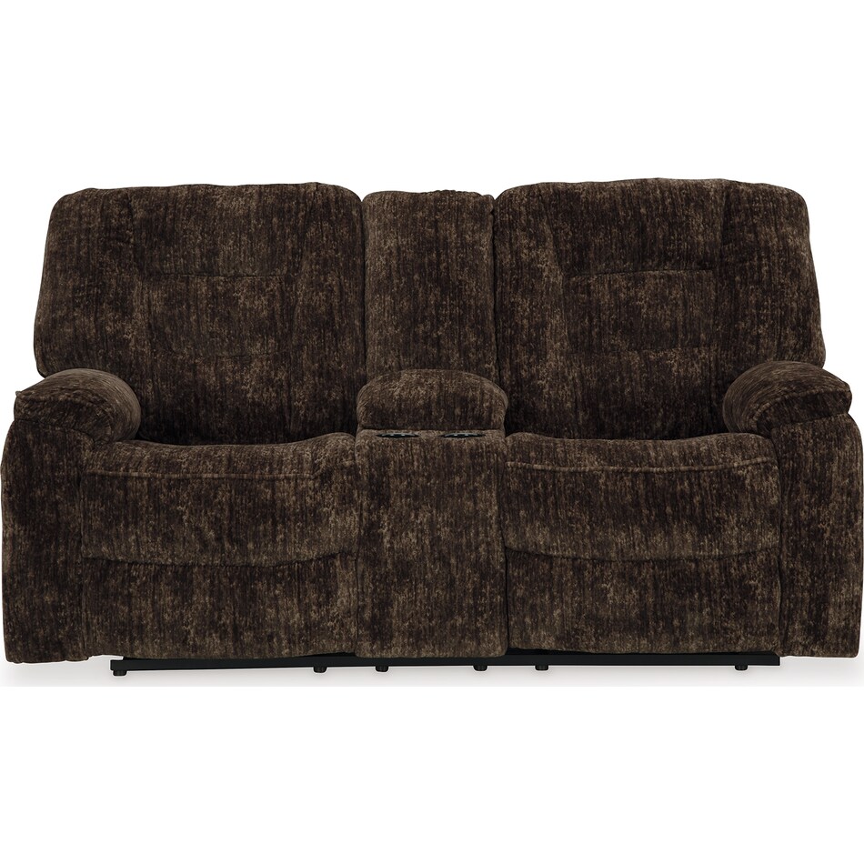 soundwave reclining console loveseat   