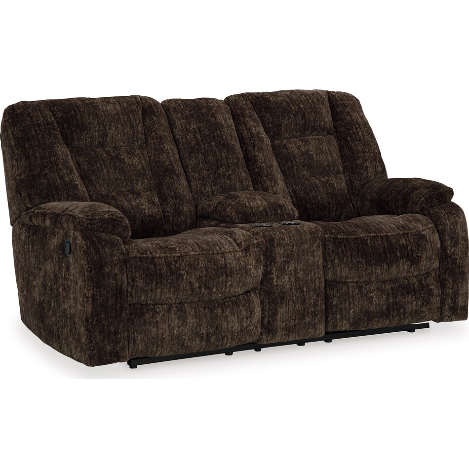 soundwave reclining console loveseat   