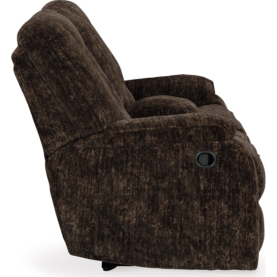 soundwave reclining console loveseat   