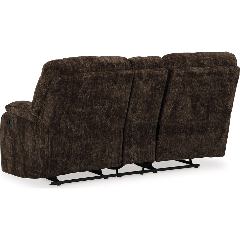 soundwave reclining console loveseat   