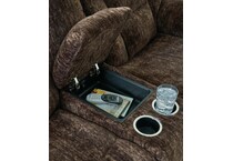 soundwave reclining console loveseat   