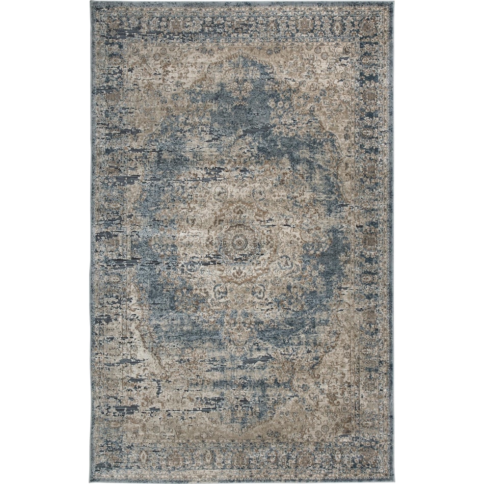 south blue beige rug large   
