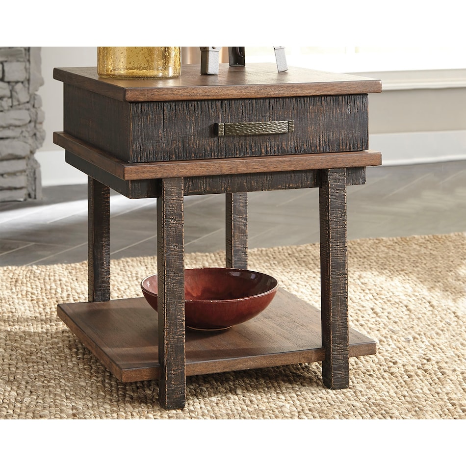 stanah two tone end table   