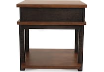 stanah two tone end table   