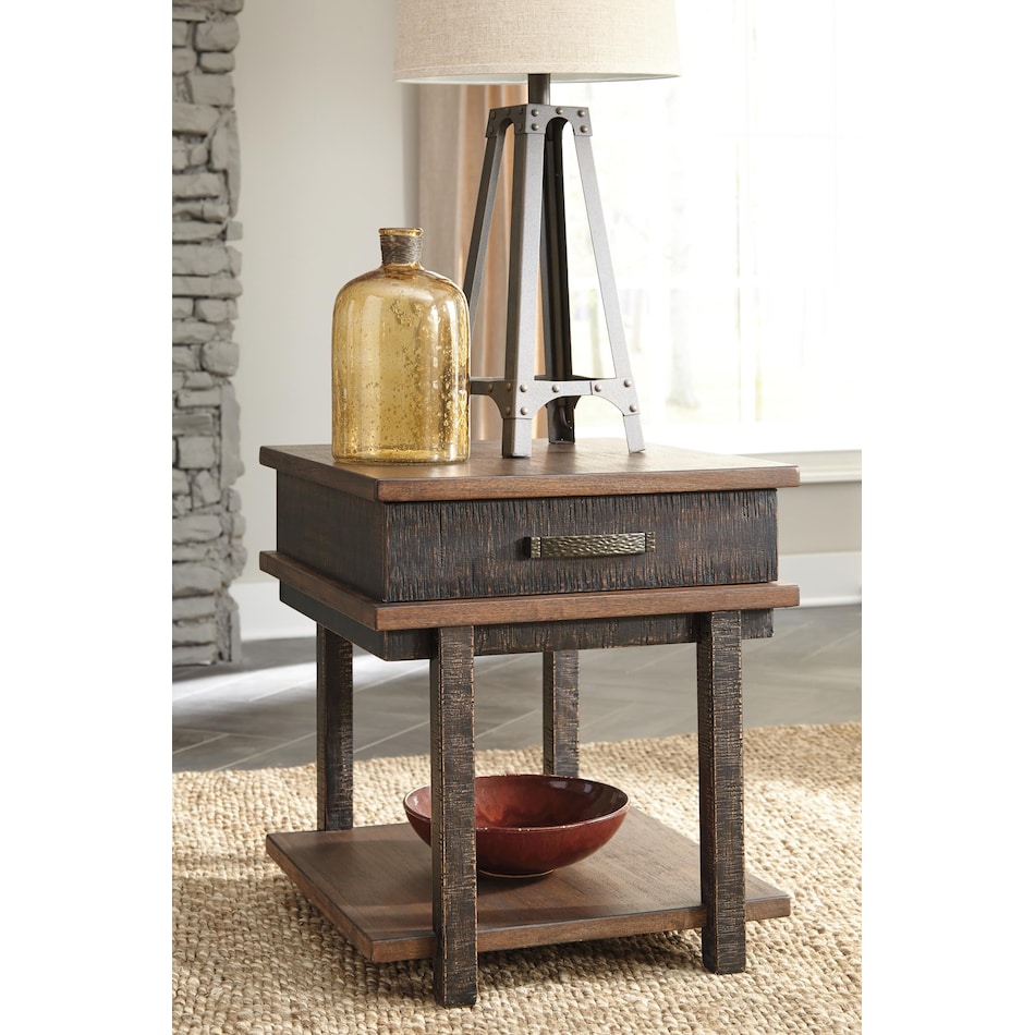 stanah two tone end table   