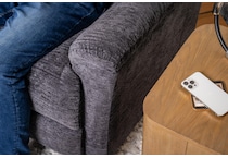 stassi grey swivel glider recliner   