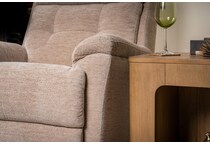 stassi white swivel glider recliner   