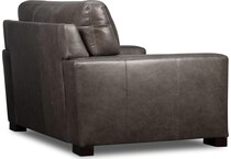 steven grey leather chair   