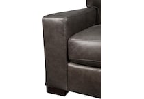 steven grey leather chair   