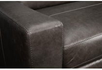 steven grey leather chair   