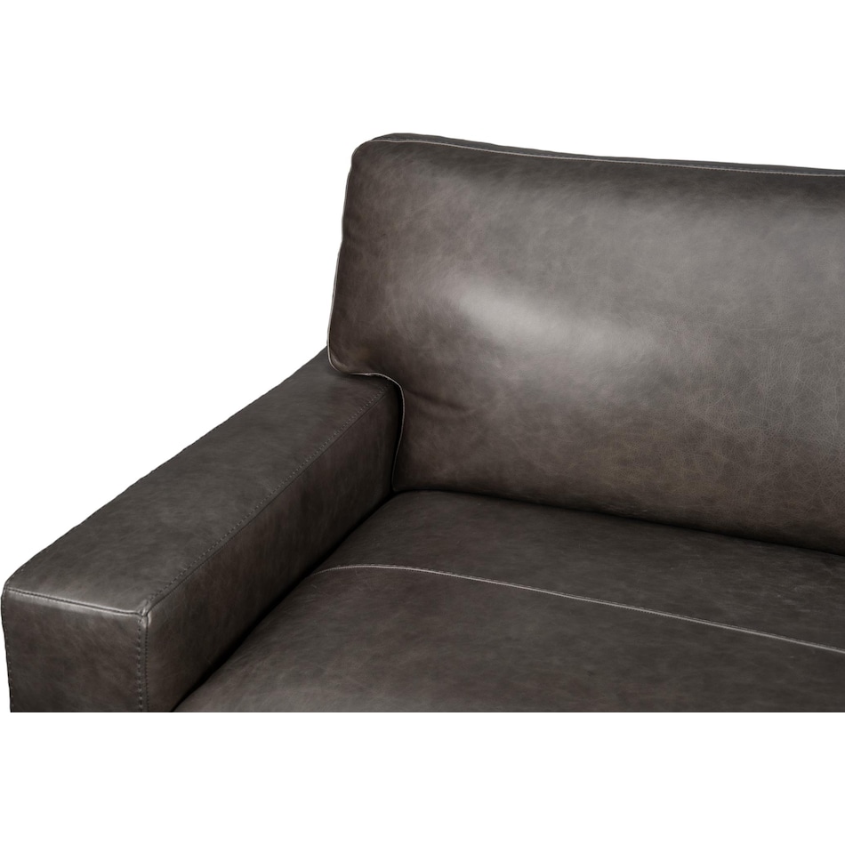 steven grey leather chair   