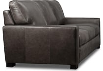 steven grey leather sofa   