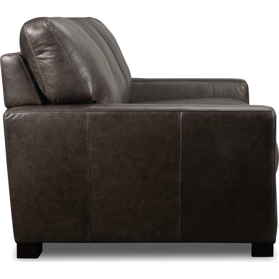 steven grey leather sofa   