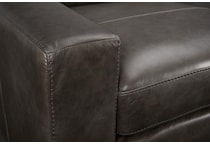 steven grey leather sofa   